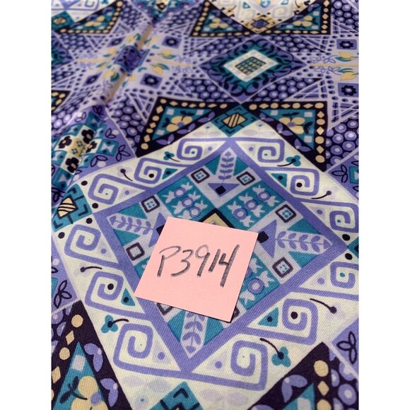 Vintage Vintax Acetate Geometric Print Scarf 13" X 42" - Picture 6 of 6